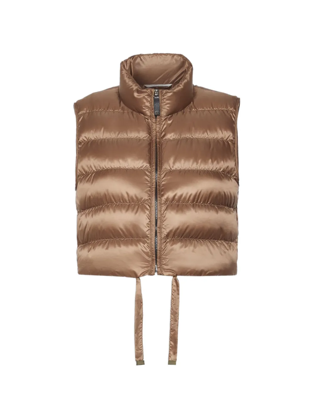 Max Mara quilted cropped gilet - Braun