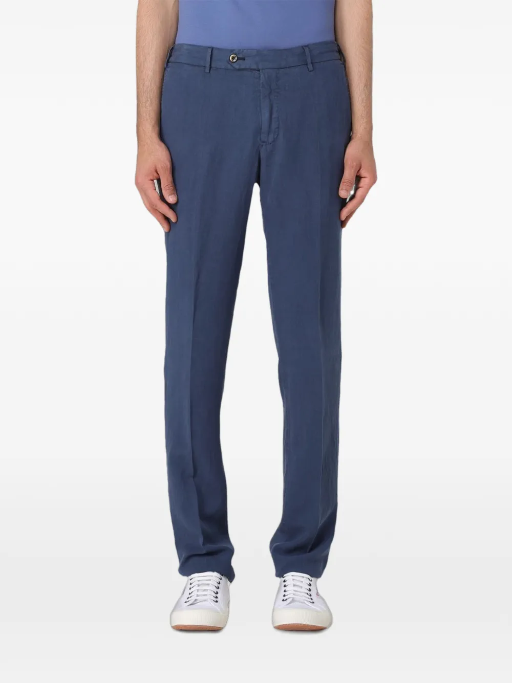 PT Torino button-up straight-leg trousers - Blu