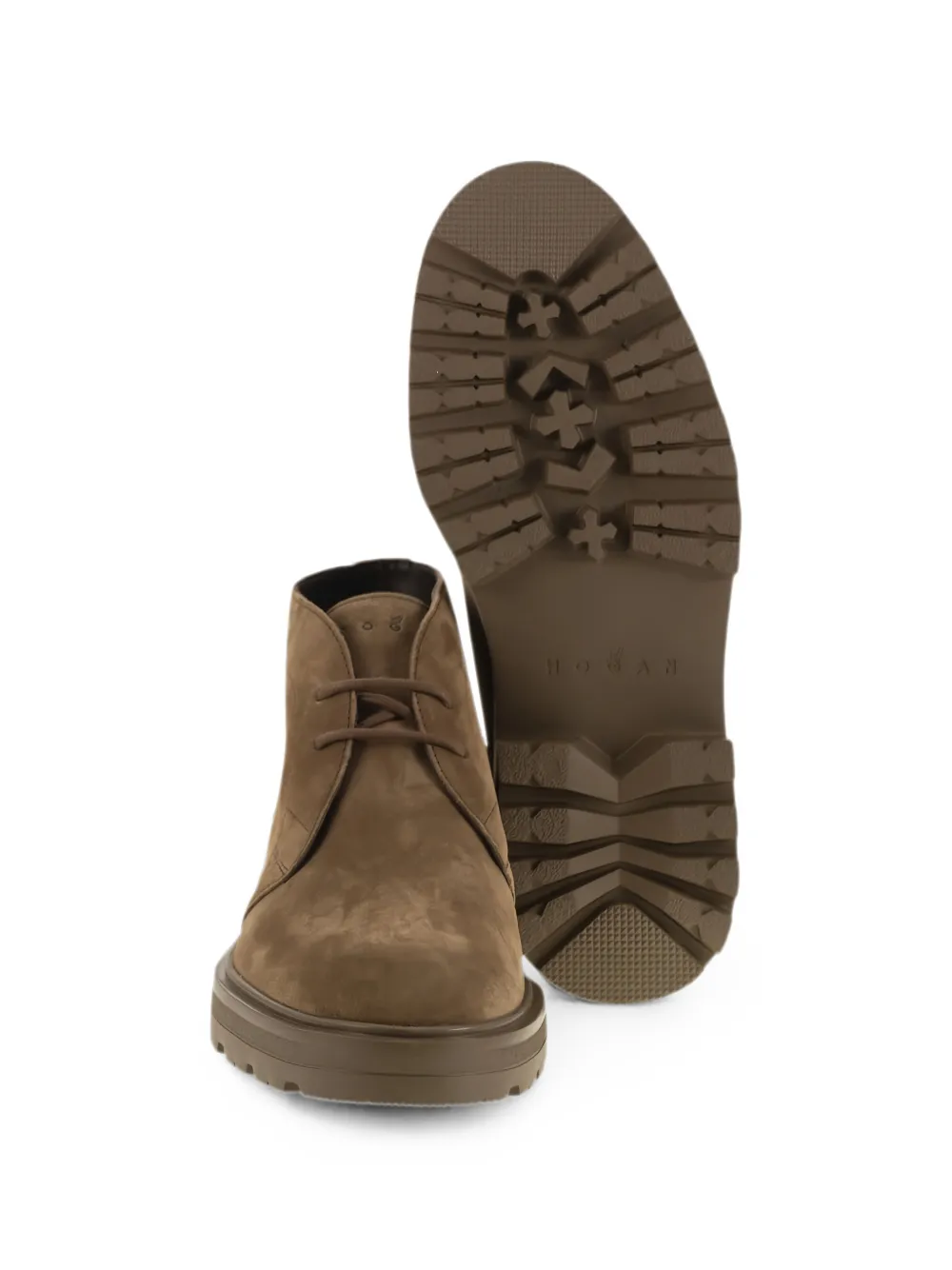 Hogan suede desert boots Beige
