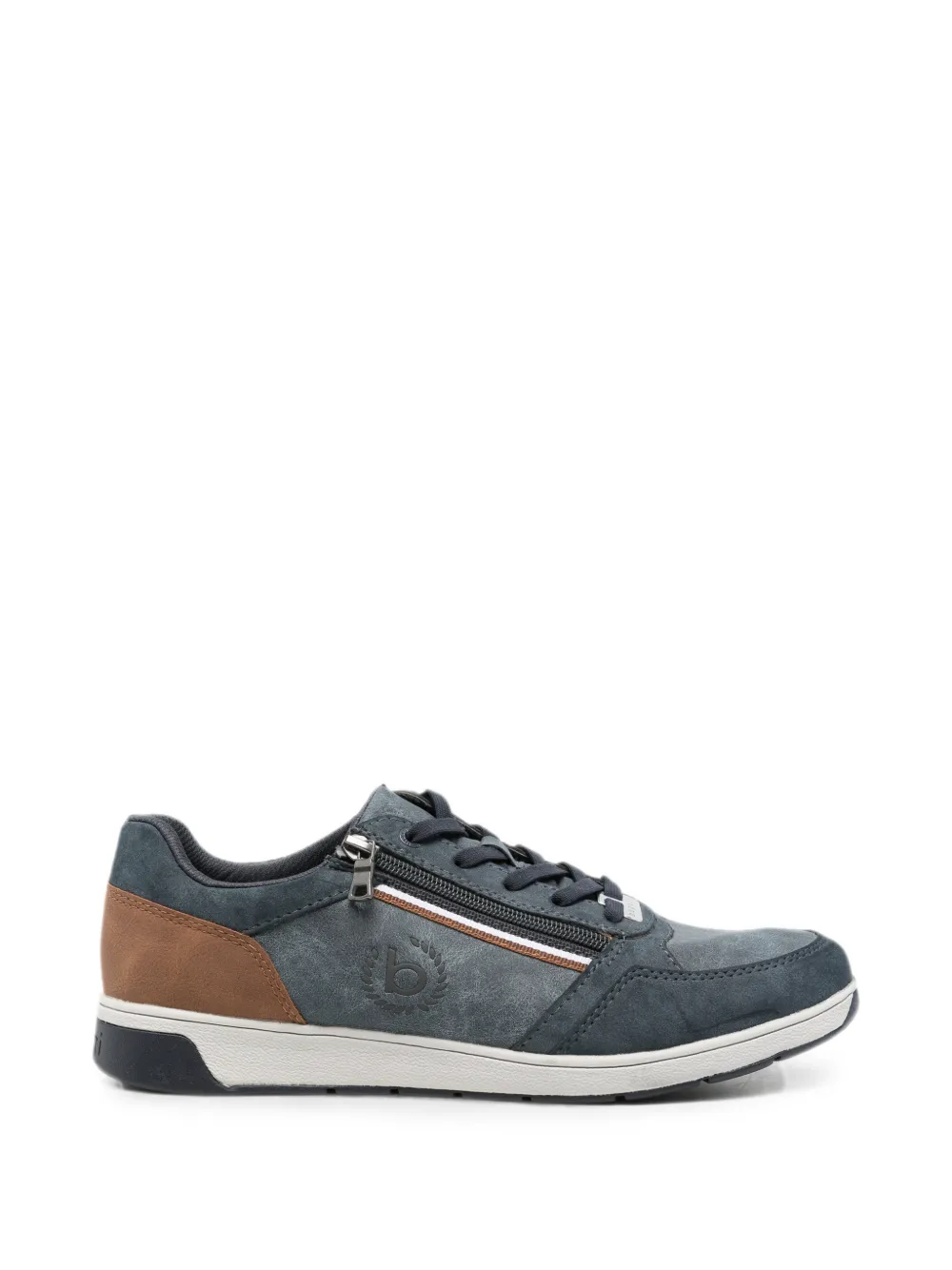 Bugatti zip-detail panelled sneakers - Blu