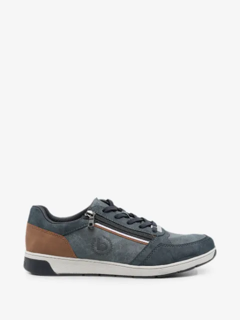 Bugatti zip-detail panelled sneakers