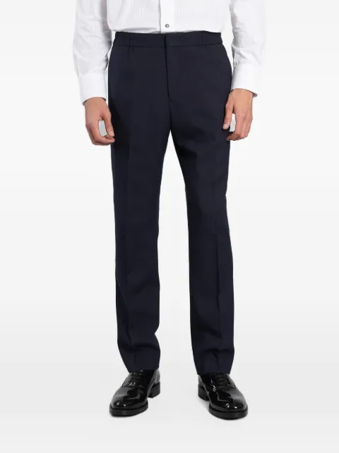 Paul Smith two-ply hopsack Merino wool elasticated-waist trousers