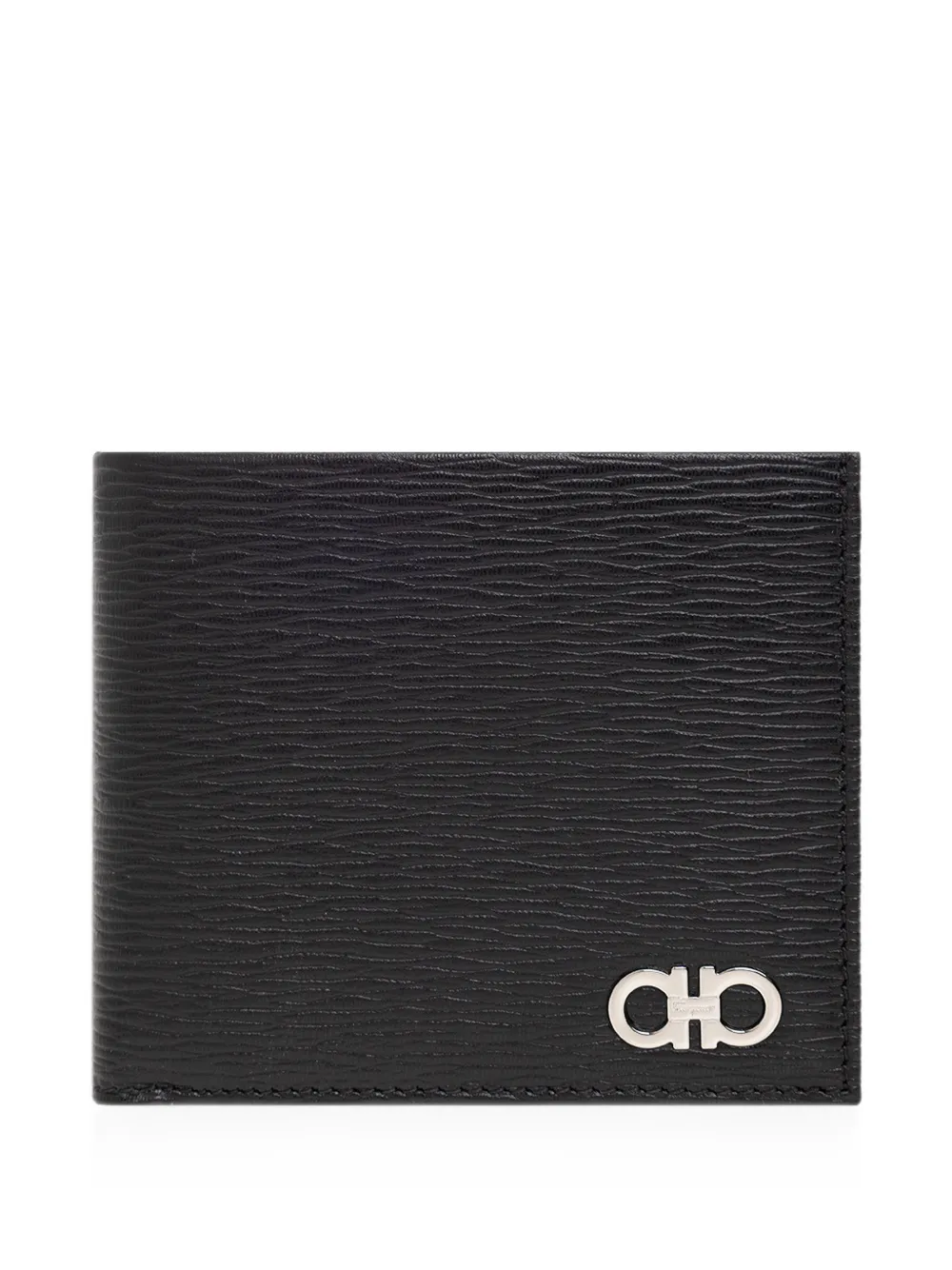 Ferragamo Portafoglio bi-fold Gancini - Nero