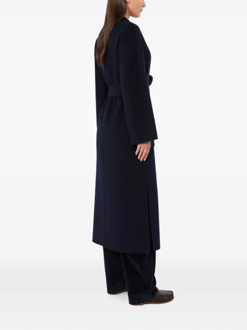 Max Mara Omkeerbare jas van scheerwol Blauw