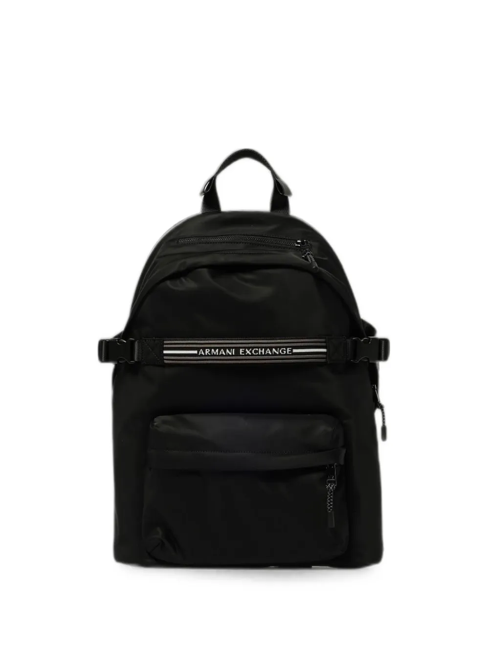 Emporio Armani logo-stripe backpack - Nero