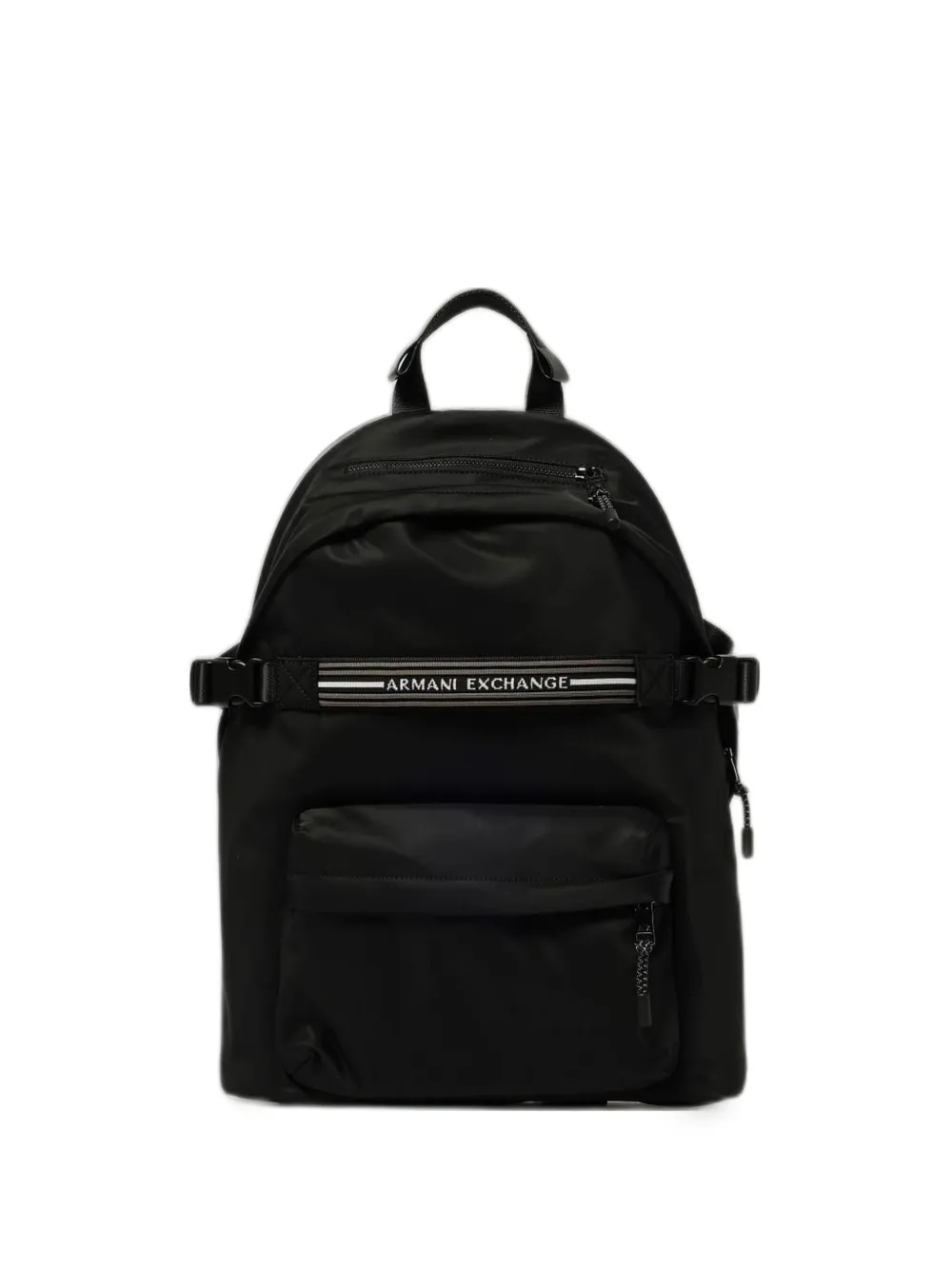 Emporio Armani logo-stripe backpack - Nero