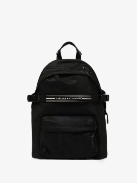Emporio Armani logo-stripe backpack