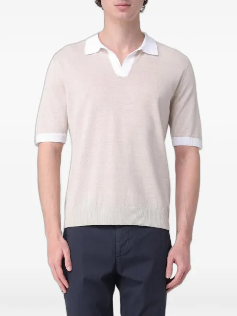 Eleventy contrast-trim polo shirt