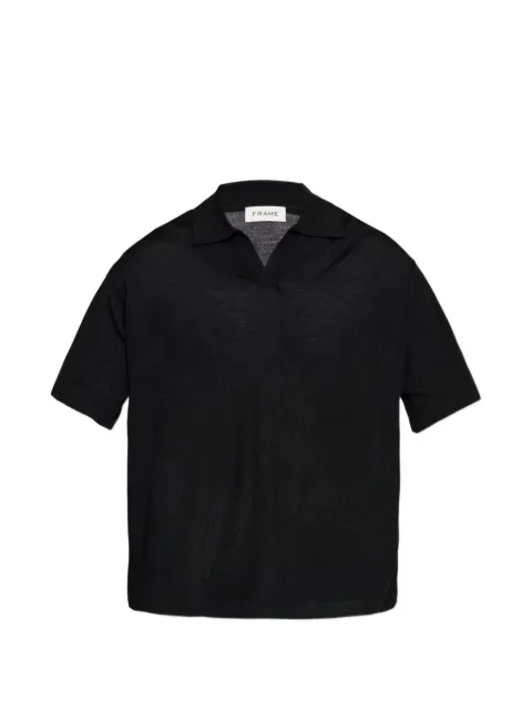 FRAME short-sleeve knitted polo shirt