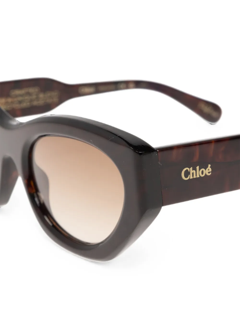 Chloé Gayia zonnebril met cat-eye montuur Bruin