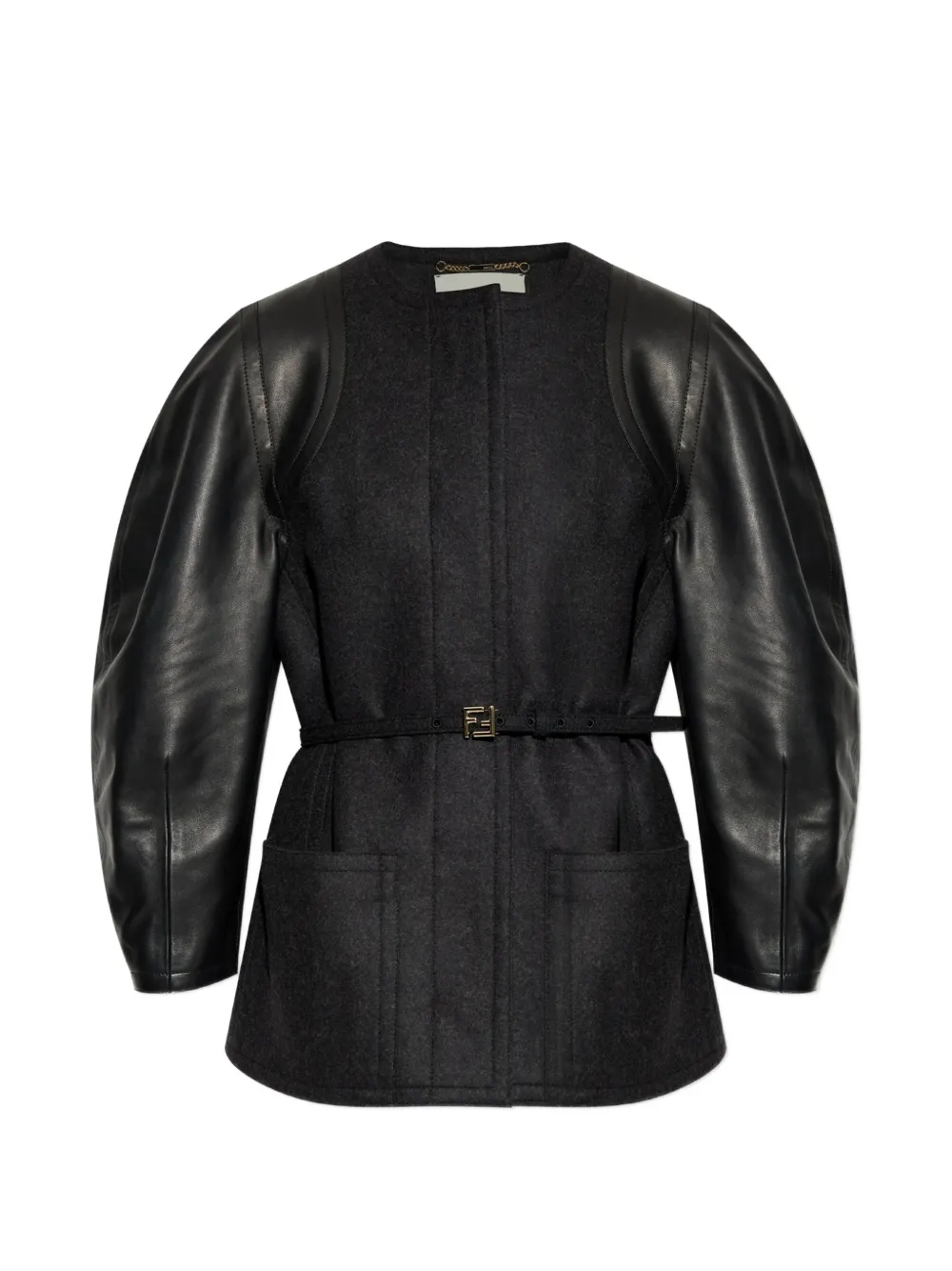 FENDI Giacca con cintura - Nero