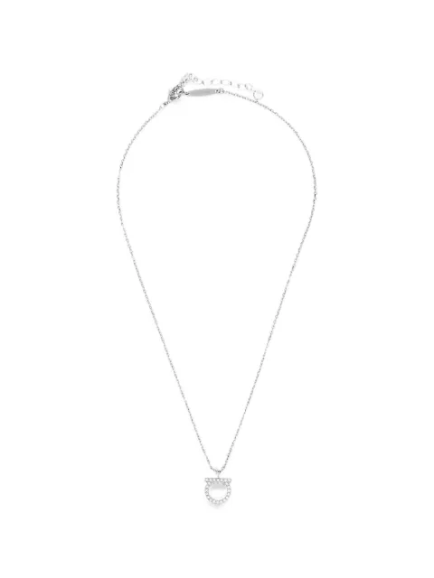 Ferragamo Gancini crystal-embellished necklace