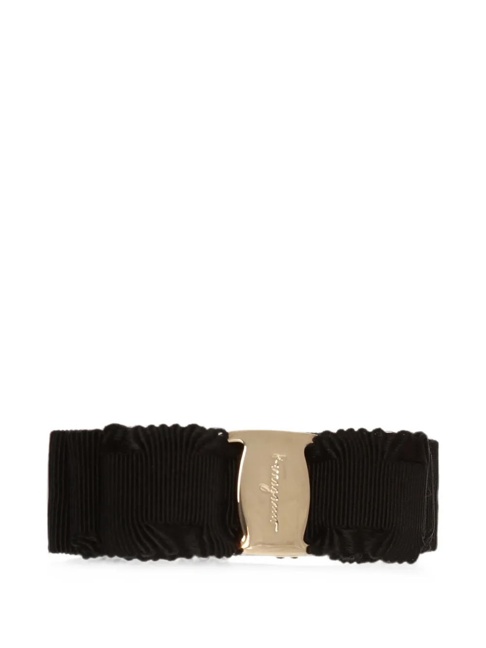 Ferragamo Fermaglio con fiocco Vara - Nero