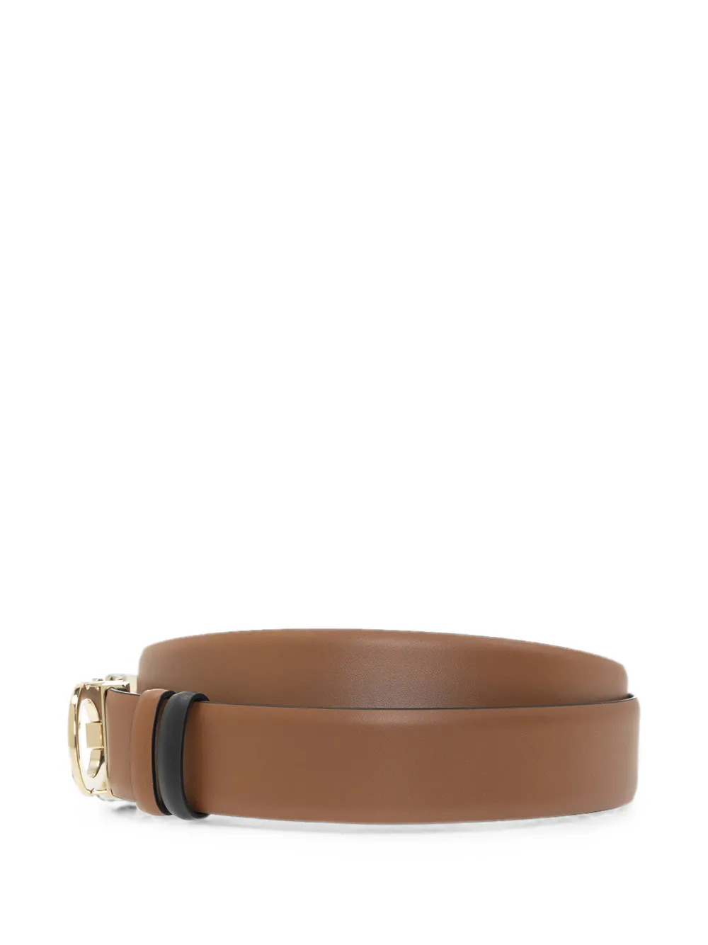 Ferragamo Gancini omkeerbare riem Bruin
