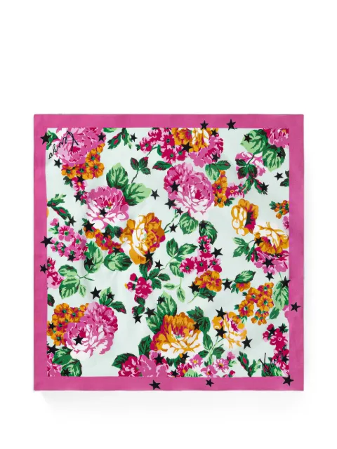 Kenzo Kenzo Floral star-pattern bandana scarf