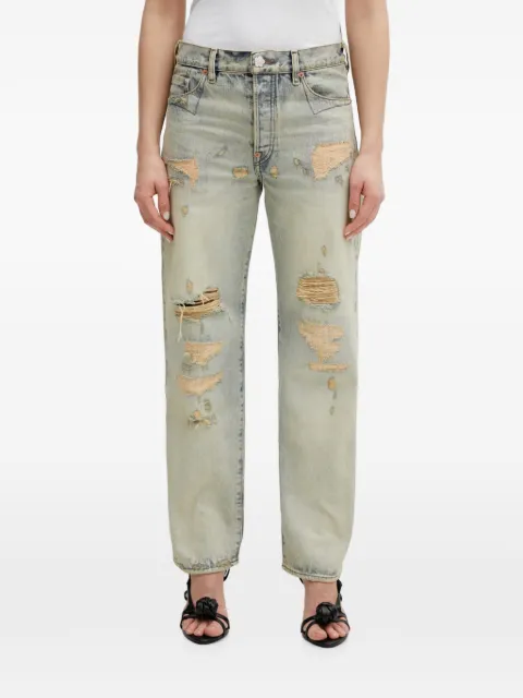Kenzo distressed-effect straight-leg jeans