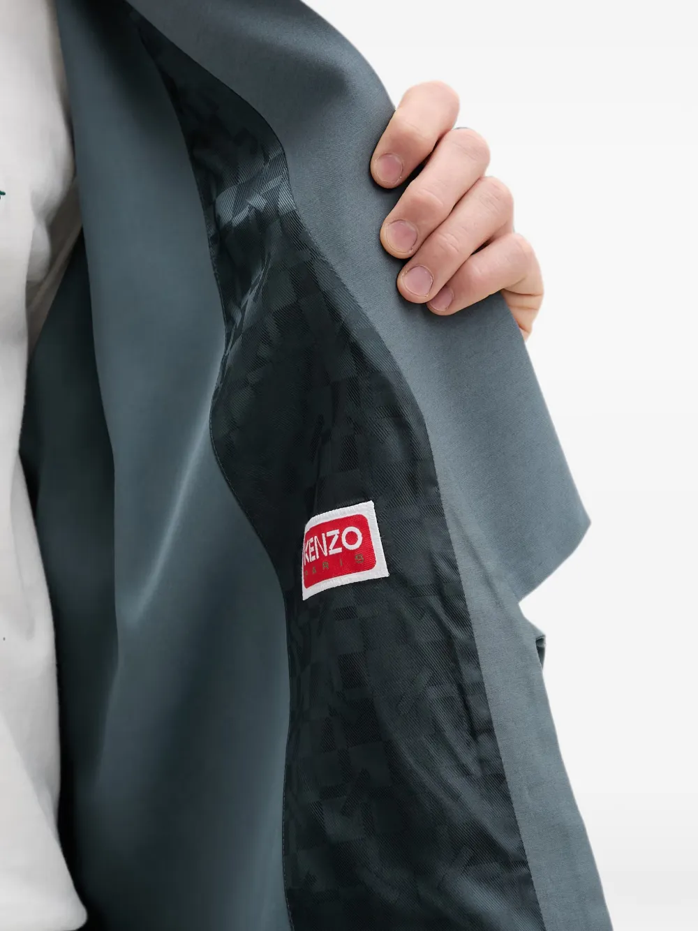 Kenzo Wikkeljack in kimono-stijl Blauw