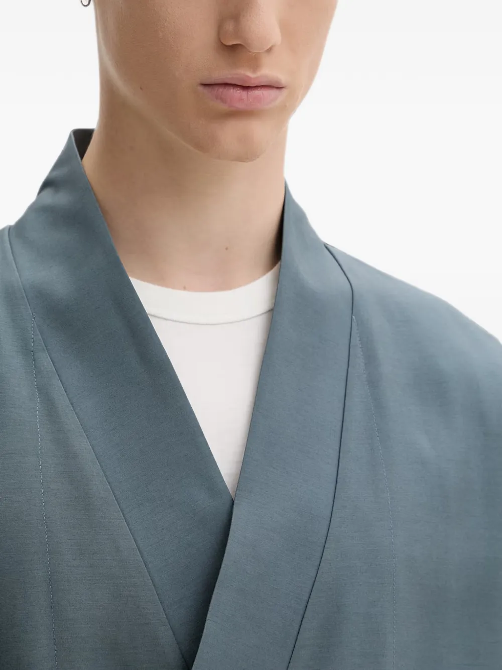 Kenzo Wikkeljack in kimono-stijl Blauw