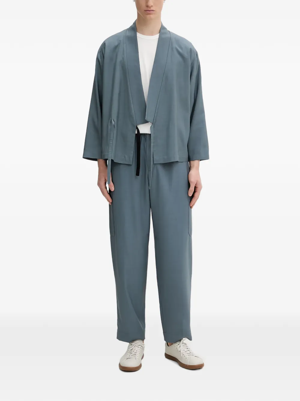 Kenzo Wikkeljack in kimono-stijl Blauw
