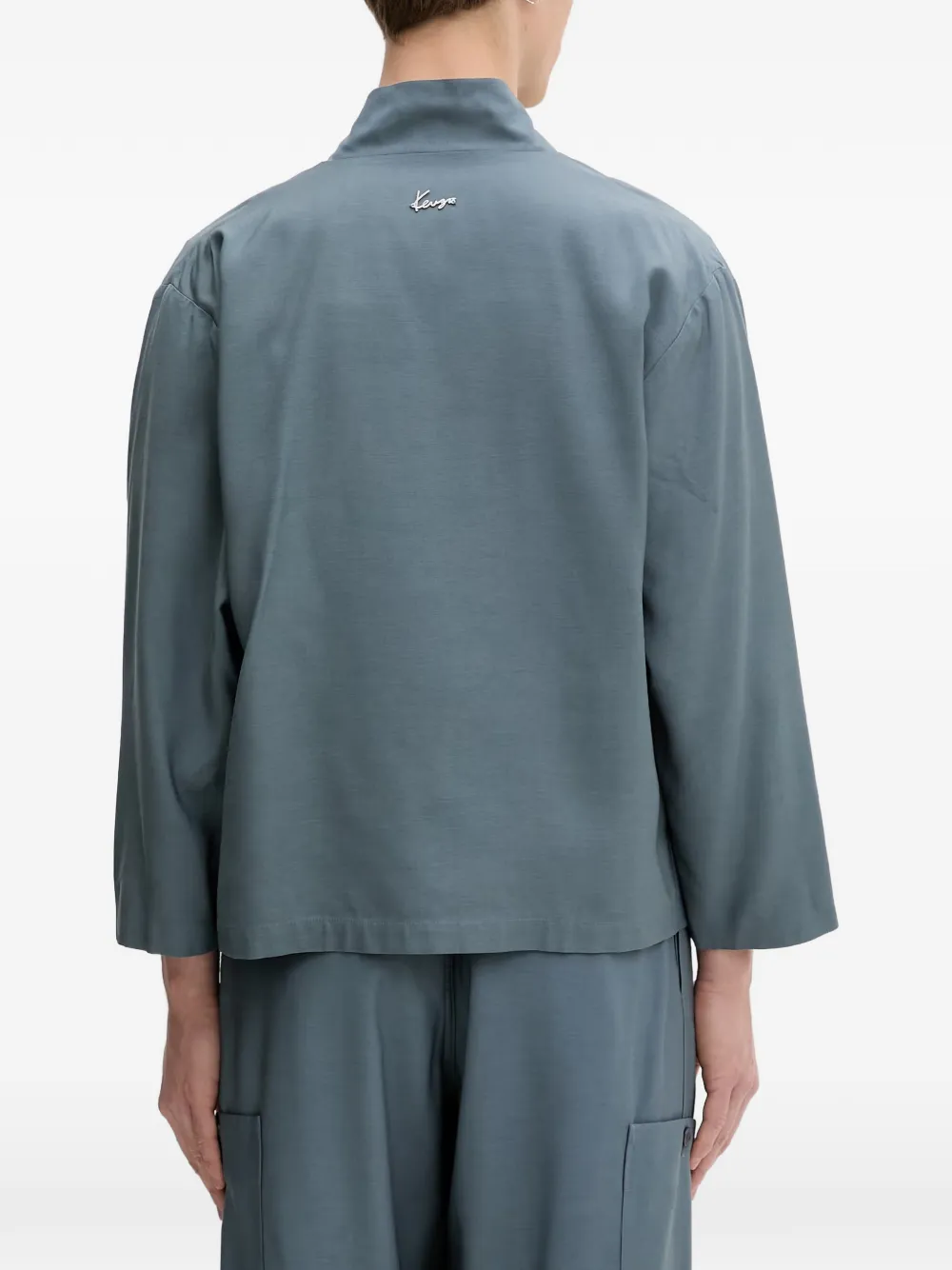 Kenzo Wikkeljack in kimono-stijl Blauw