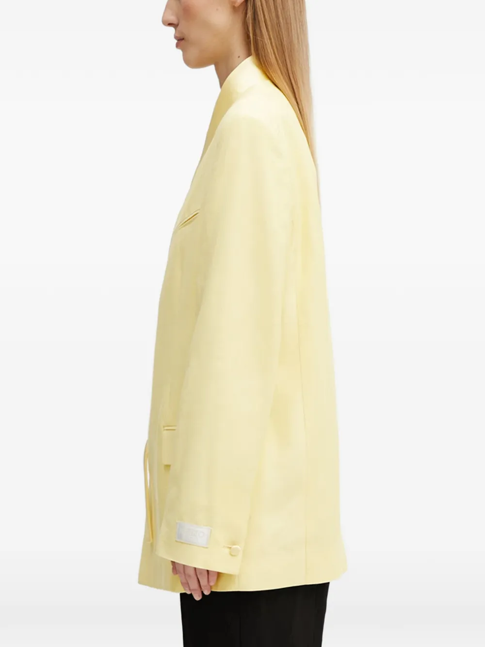 Kenzo Blazer in wikkelstijl Geel