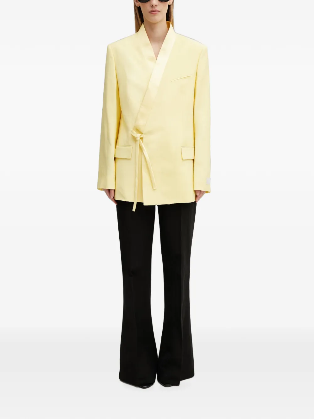 Kenzo Blazer in wikkelstijl Geel