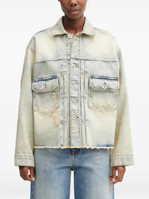 Kenzo distressed-frayed denim jacket