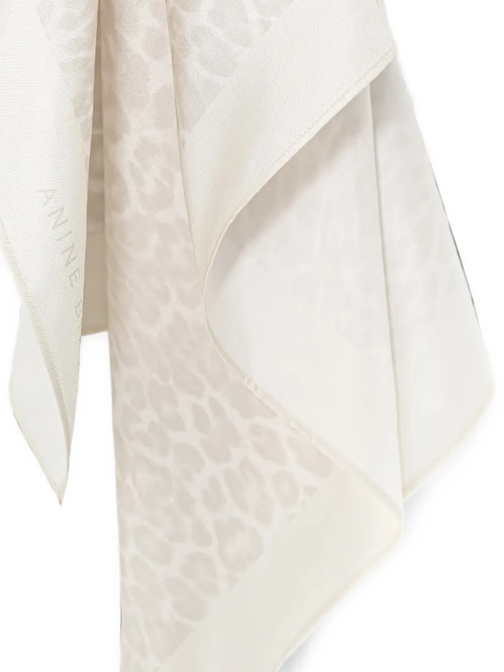 ANINE BING York sjaal met luipaardprint Beige