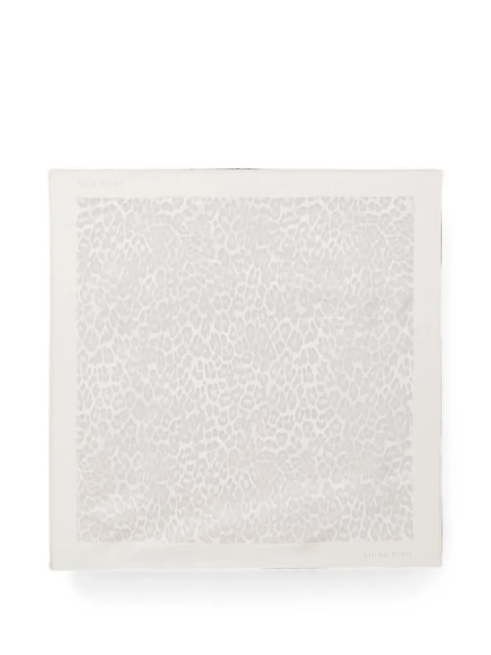 ANINE BING York leopard-print scarf - Toni neutri