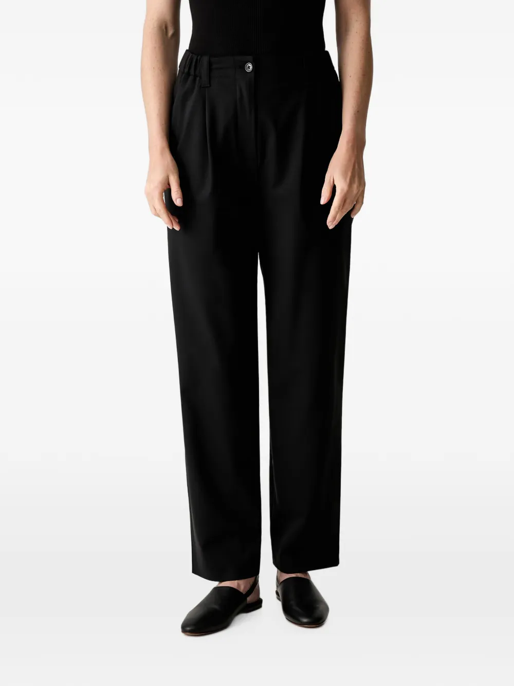 Kenzo pleated straight-leg trousers - Nero