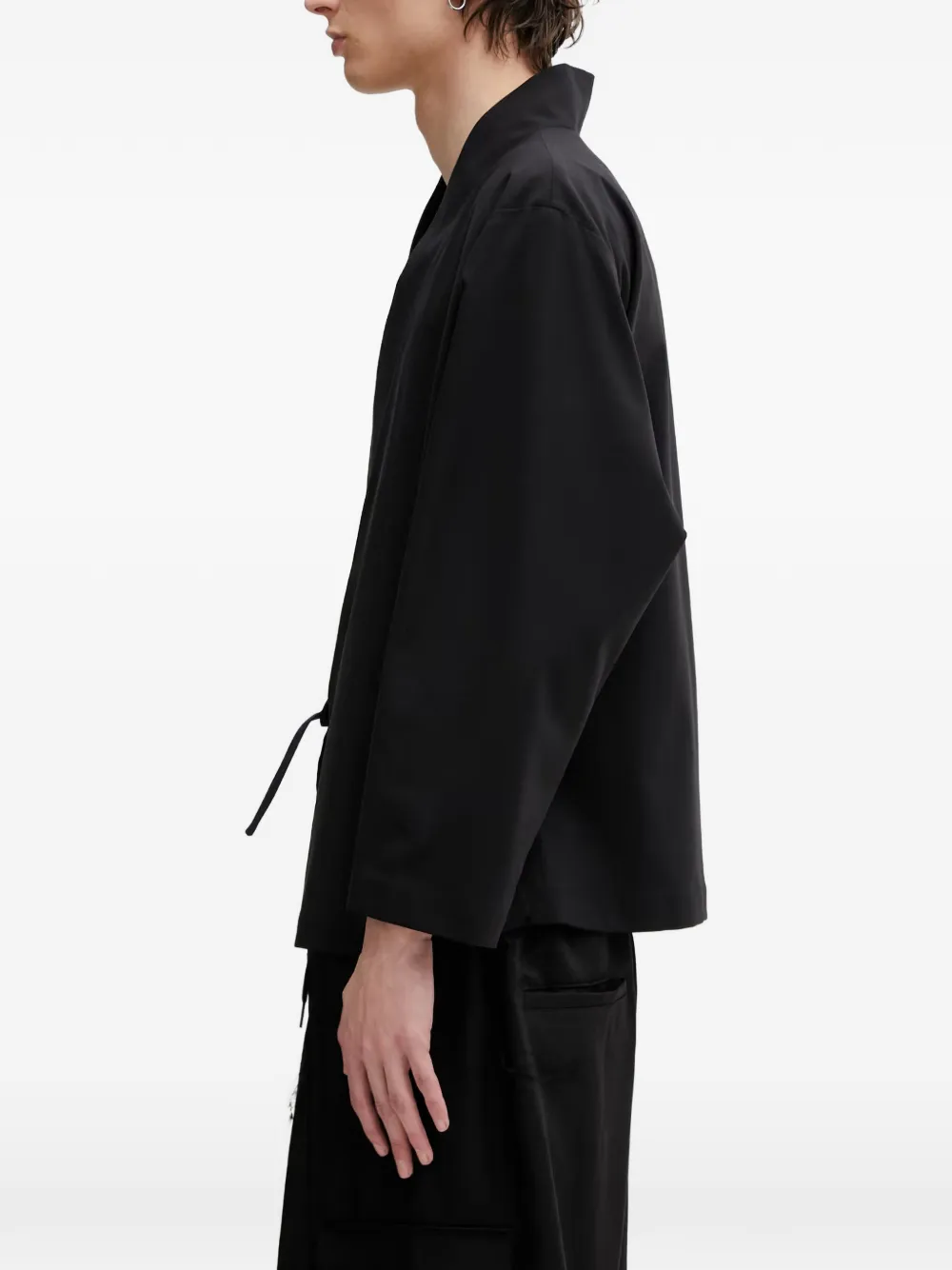 Kenzo Jack met lange mouwen en wikkel-design Zwart