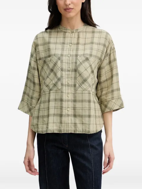 Barbour Orla check-pattern button-up shirt