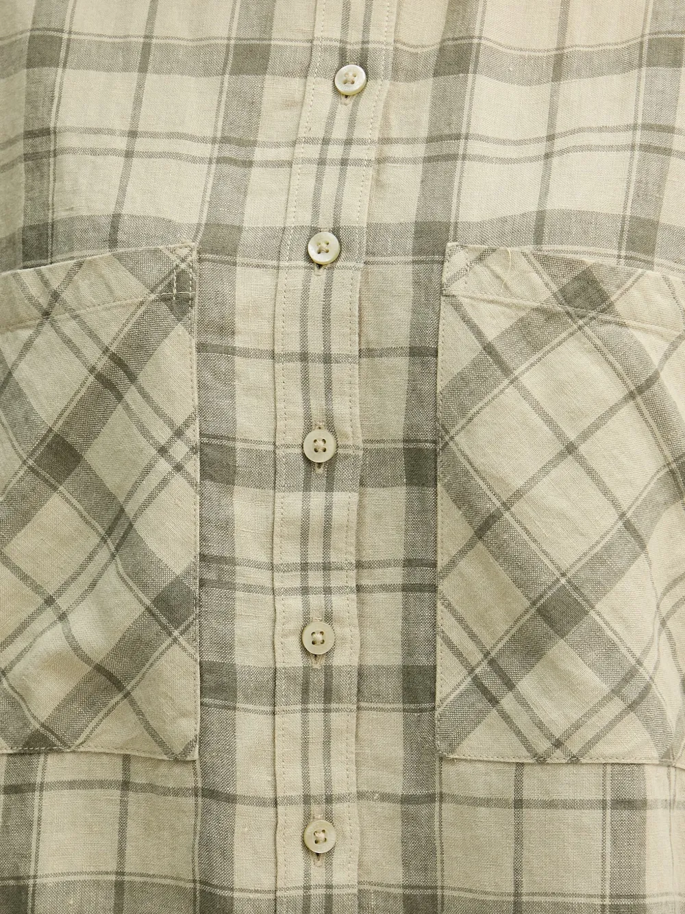 Barbour Orla geruite button-up blouse Groen