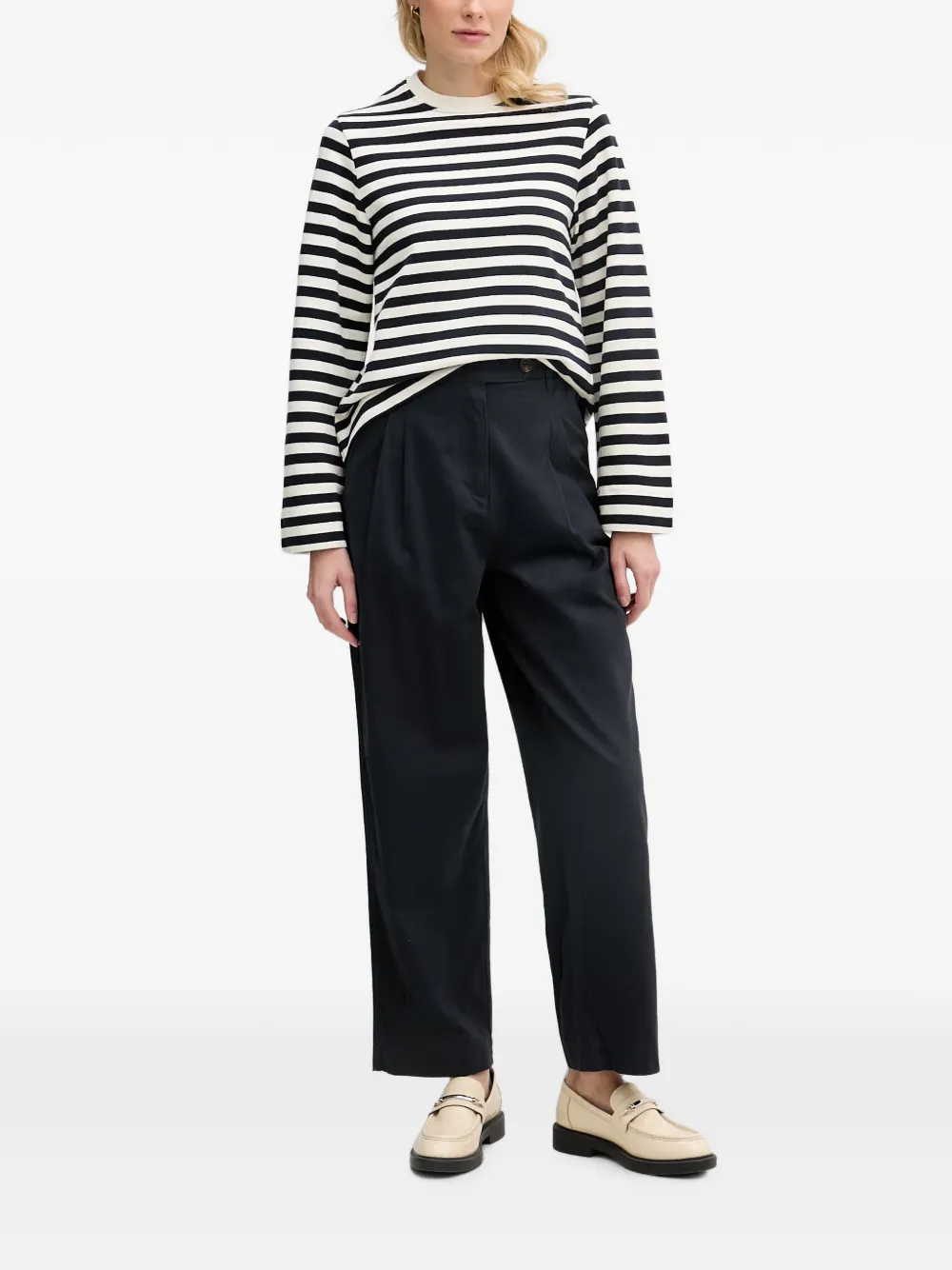 Barbour Layla gestreepte sweater Blauw