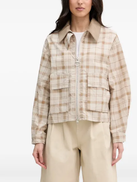 Barbour Myshall spread-collar cropped jacket