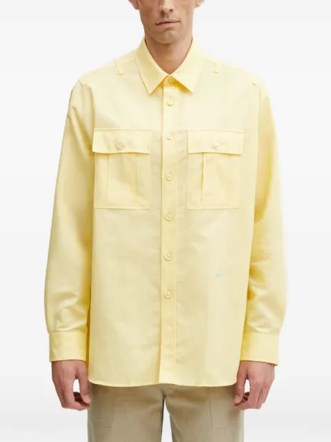 Kenzo camisa con botones y bolsillo con solapa