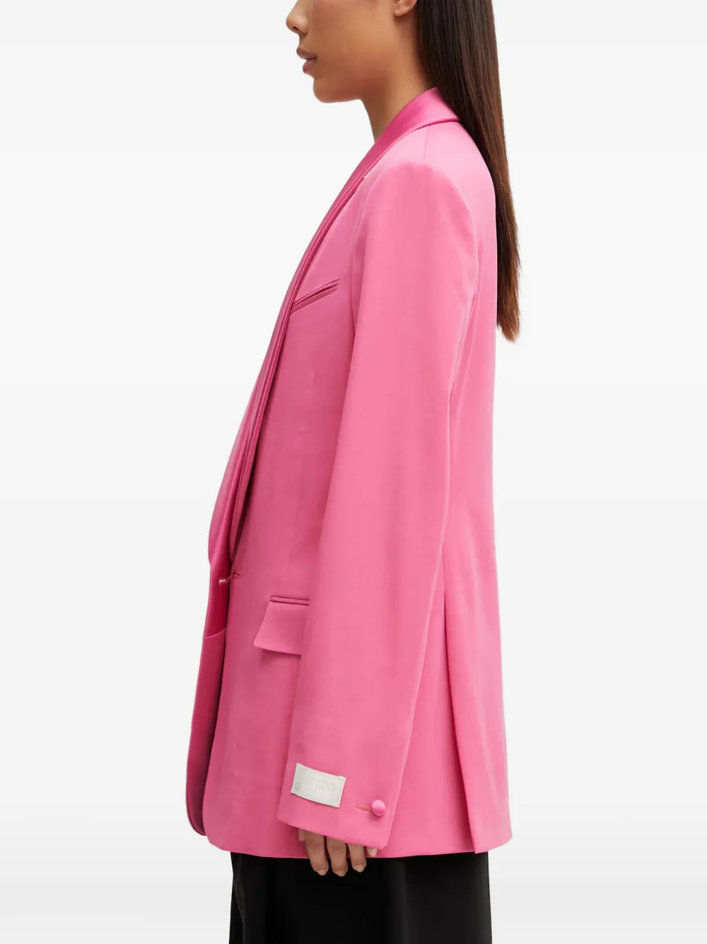 Kenzo Blazer met sjaalkraag Roze