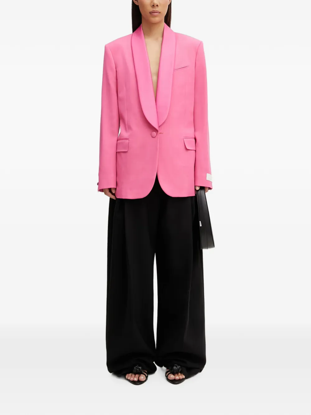 Kenzo Blazer met sjaalkraag Roze