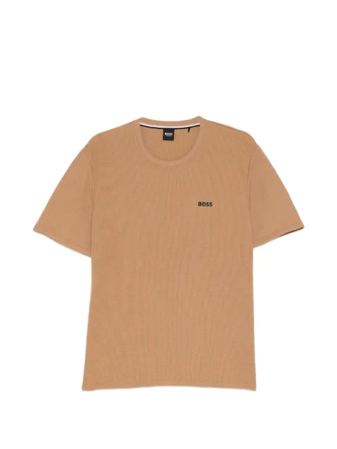 BOSS logo-embroidered T-shirt