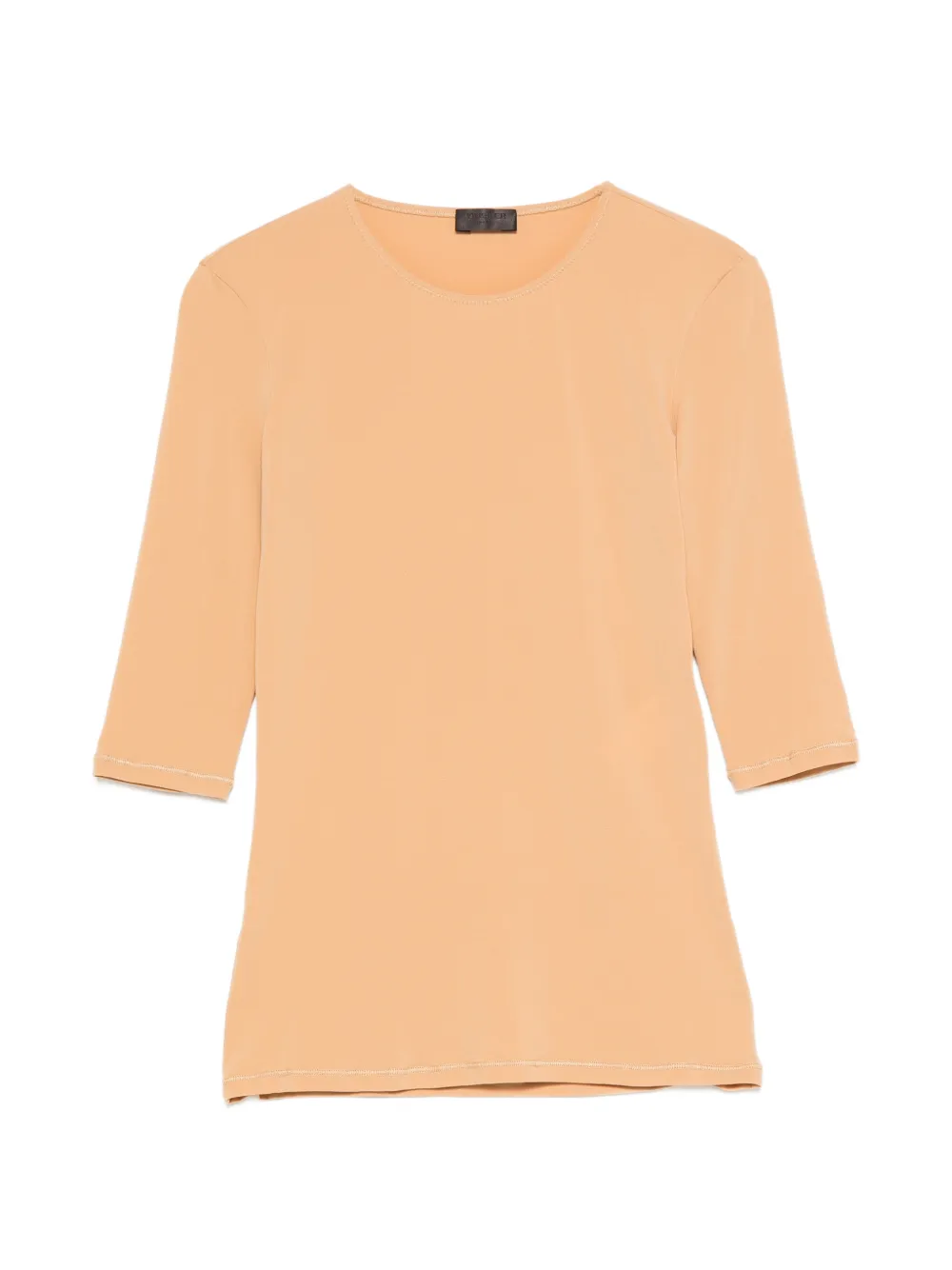 Mugler three-quarter-sleeve T-shirt - Toni neutri