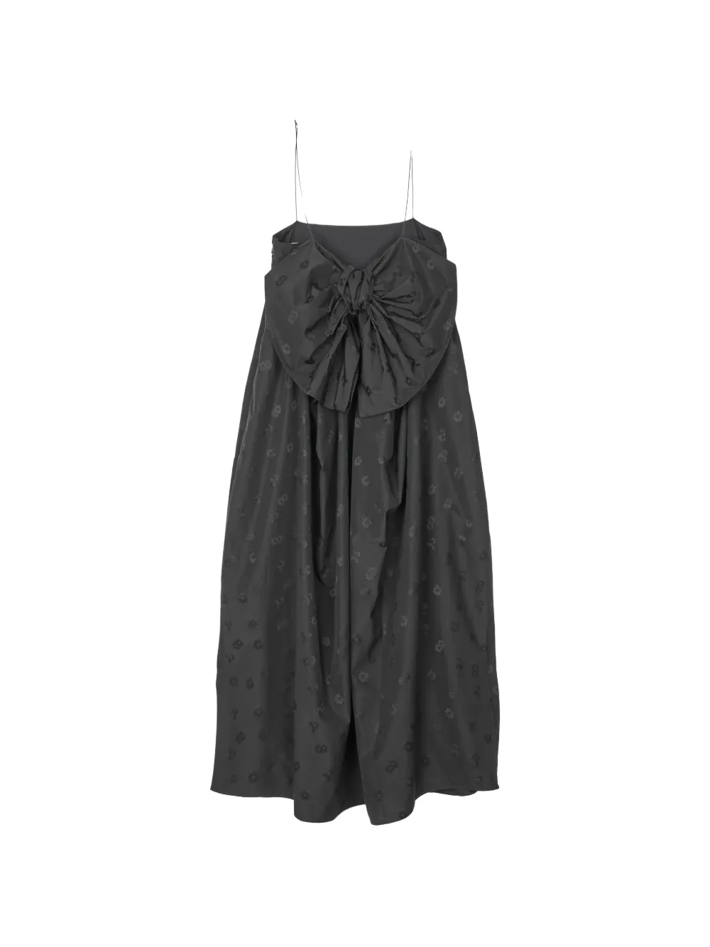 Cecilie Bahnsen Vilma floral-jacquard A-line midi dress Zwart
