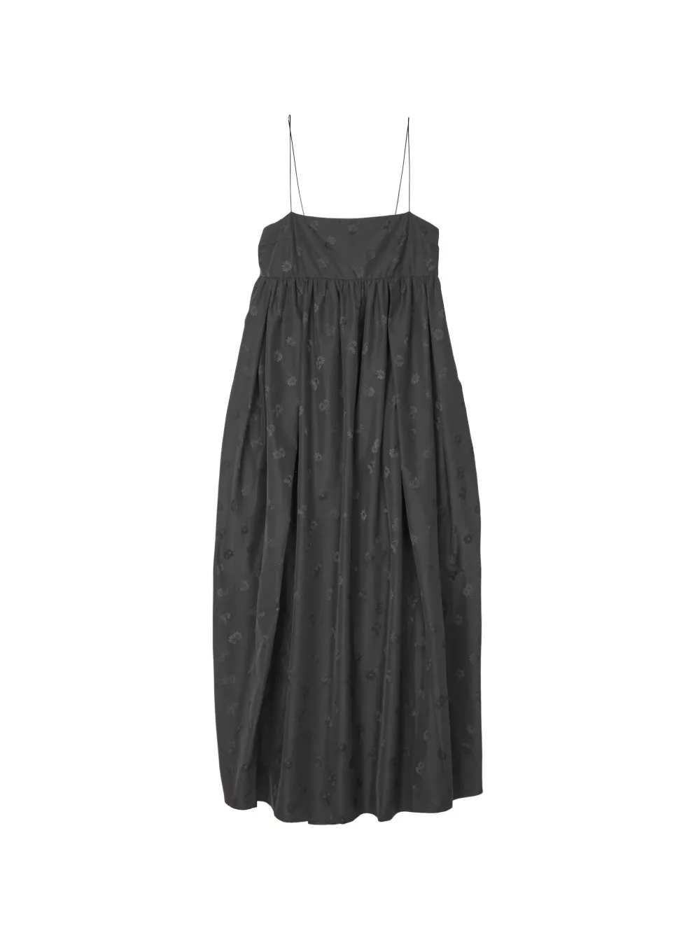 Cecilie Bahnsen Vilma floral-jacquard A-line midi dress Zwart