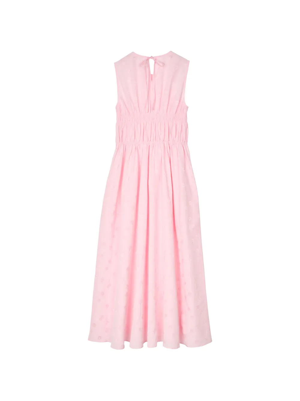 Cecilie Bahnsen Christy flared maxi-jurk met gesmockte taille Roze