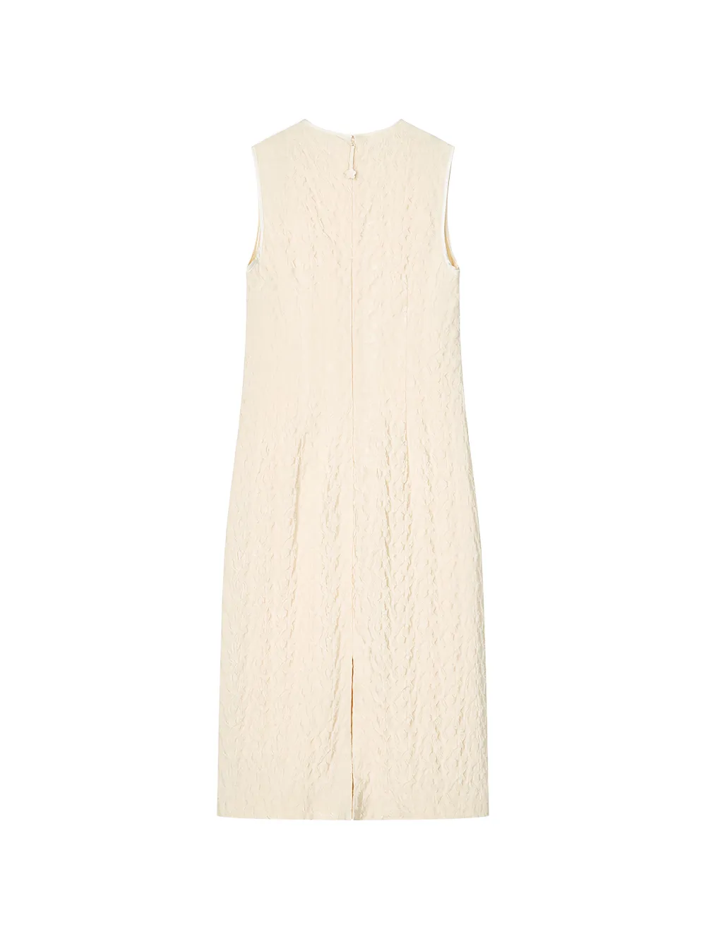 Cecilie Bahnsen Devin Begonia midi-jurk met jacquard Wit