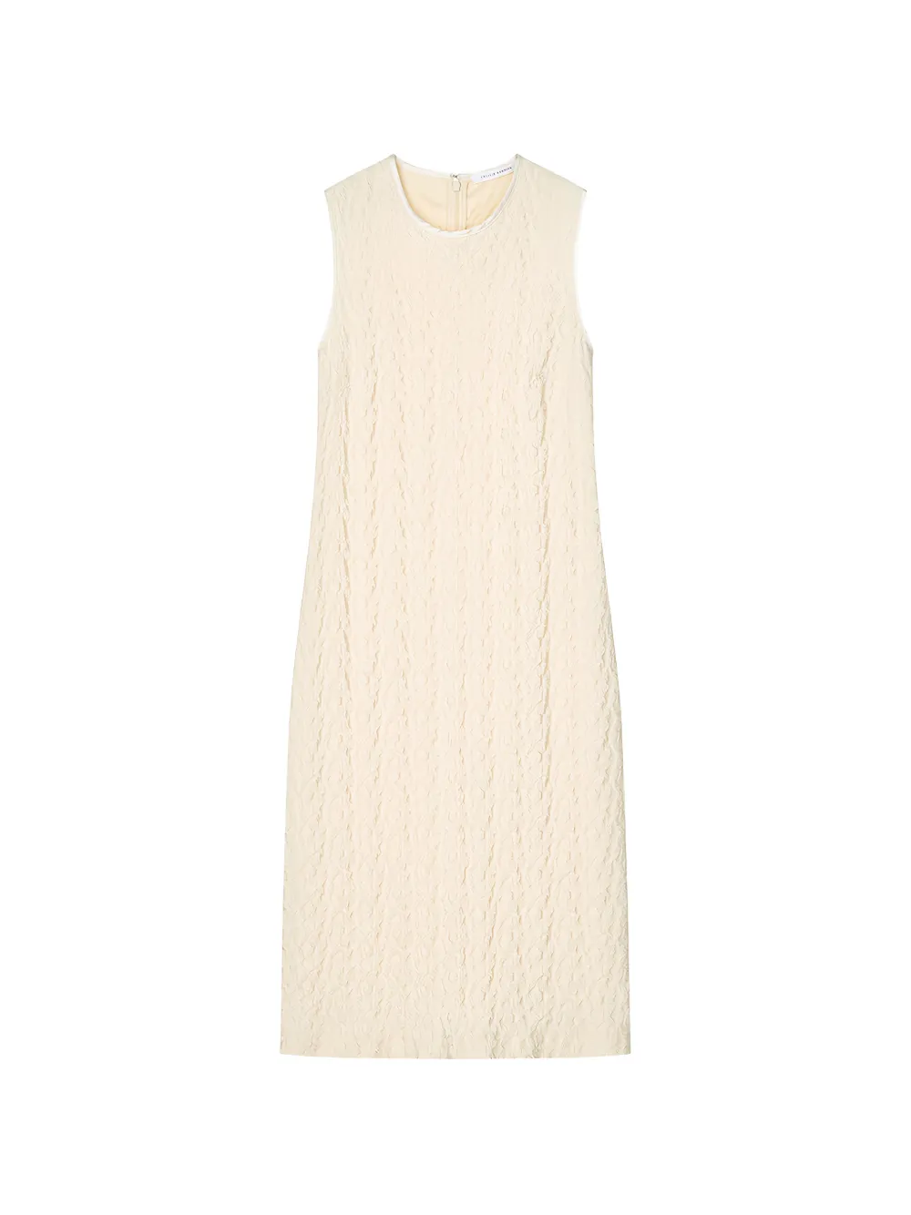 Cecilie Bahnsen Devin Begonia jacquard shirt midi dress - White