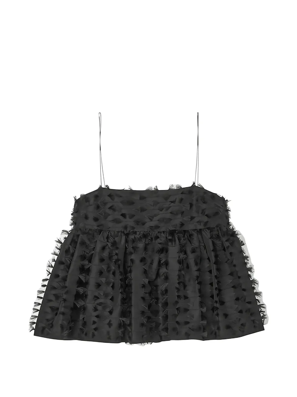 Cecilie Bahnsen Babette Bluse mit Schößchen - Schwarz