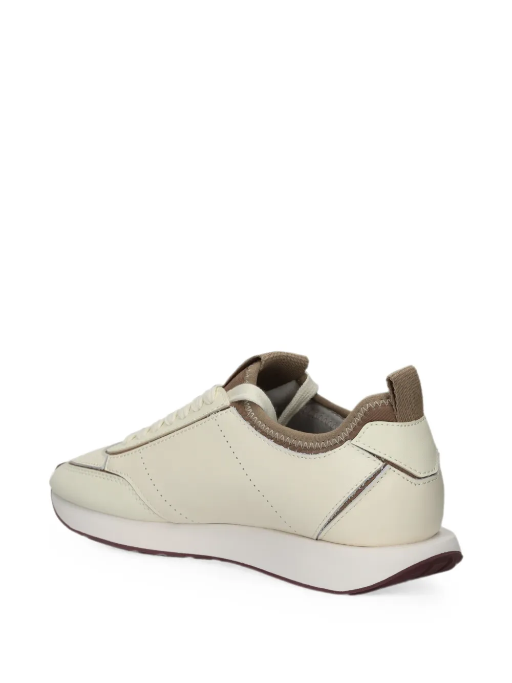 Calvin Klein Sneakers met vlakken en logoprint Beige