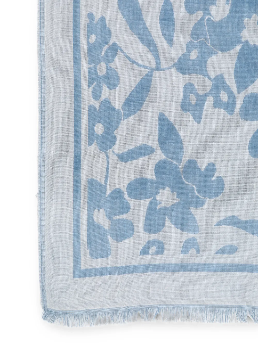 Marc O'Polo Sjaal met franje Blauw
