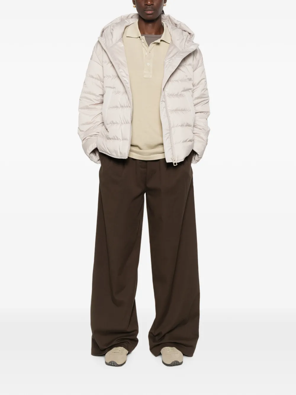 Marc O'Polo Gevoerd jack met capuchon Beige