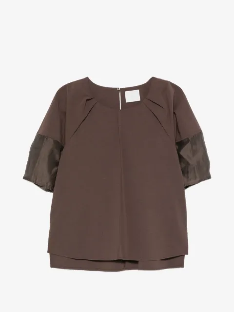 Su Blusa con pieghe